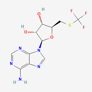 (2R,3R,4S,5S)-2-(6-aminopurin-9-yl)-5-(trifluoromethylsulfanylmethyl)tetrahydrofuran-3,4-diol