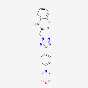 N-(2-methylphenyl)-2-[5-[4-(4-morpholinyl)phenyl]-2-tetrazolyl]acetamide