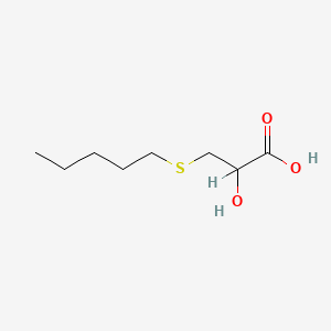 molecular formula C8H16O3S B1217649 3-(Pentylthio)lactic acid CAS No. 17606-51-8