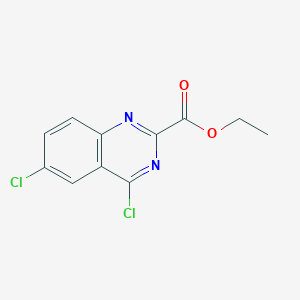 molecular formula C11H8Cl2N2O2 B121765 Ethyl 4,6-dichloroquinazoline-2-carboxylate CAS No. 150449-99-3