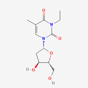 molecular formula C12H18N2O5 B1217659 N3-Ethylthymidine CAS No. 21473-40-5