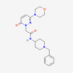 molecular formula C22H29N5O3 B12176681 N-(1-benzylpiperidin-4-yl)-2-[3-(morpholin-4-yl)-6-oxopyridazin-1(6H)-yl]acetamide 