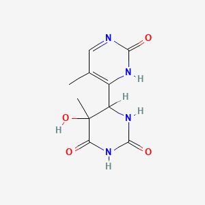 molecular formula C10H12N4O4 B1217669 [4,4'-Bipyrimidine]-2,2',6(1H,1'H,3H)-trione, 4,5-dihydro-5-hydroxy-5,5'-dimethyl- CAS No. 20545-93-1