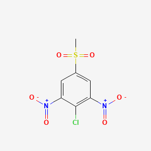 molecular formula C7H5ClN2O6S B1217671 4-Chloro-3,5-dinitrophenylmethyl sulfone CAS No. 4726-15-2