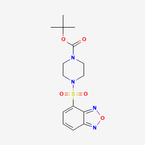 molecular formula C15H20N4O5S B12176735 Tert-butyl 4-(2,1,3-benzoxadiazol-4-ylsulfonyl)piperazine-1-carboxylate 