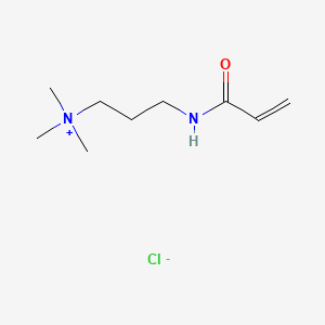 molecular formula C9H19ClN2O B1217674 Trimethyl-[3-(prop-2-enoylamino)propyl]ammonium;chloride CAS No. 45021-77-0