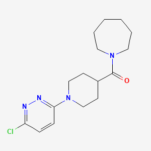 molecular formula C16H23ClN4O B12176882 Azepan-1-yl(1-(6-chloropyridazin-3-yl)piperidin-4-yl)methanone 