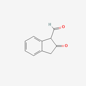molecular formula C10H8O2 B1217689 1-甲酰基-2-茚满酮 