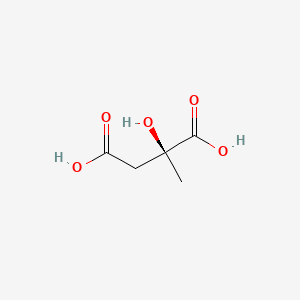 molecular formula C5H8O5 B1217692 (S)-2-Hydroxy-2-methylsuccinic acid CAS No. 6236-09-5