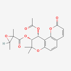 (3'R,4'R)-3'-Epoxyangeloyloxy-4'-acetoxy-3',4'-dihydroseselin