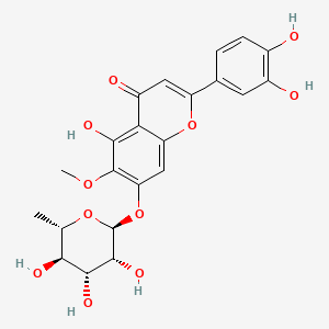 molecular formula C22H22O11 B1217695 6-Methoxyluteolin 7-rhamnoside CAS No. 35682-55-4