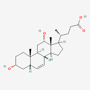 3alpha,12alpha-Dihydroxy-5beta-chol-6-en-24-oic acid