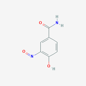 molecular formula C7H6N2O3 B1217699 4-Hydroxy-3-nitrosobenzamide CAS No. 162152-90-1