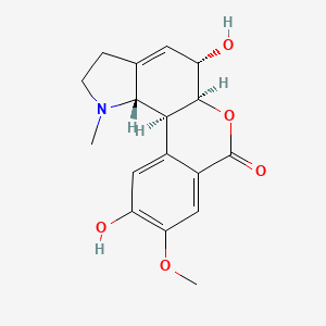 molecular formula C17H19NO5 B1217700 9-O-Demethyl-2alpha-hydroxyhomolycorine 