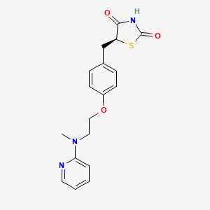 molecular formula C18H19N3O3S B1217701 Rosiglitazone, (S)- CAS No. 163860-15-9
