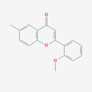 B1217710 2-(2-Methoxyphenyl)-6-methylchromen-4-one CAS No. 89112-85-6