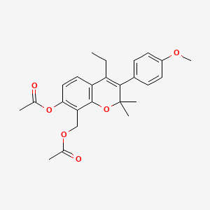 molecular formula C25H28O6 B1217714 TJU2B27NFU CAS No. 16797-59-4