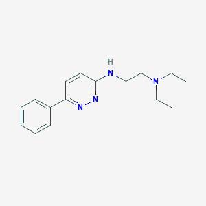 molecular formula C16H22N4 B12177156 Diethyl{2-[(6-phenylpyridazin-3-yl)amino]ethyl}amine 