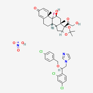 molecular formula C42H47Cl3FN3O10 B1217728 Pevisone CAS No. 78371-62-7