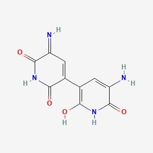 molecular formula C10H8N4O4 B1217730 Indigoidine CAS No. 2435-59-8