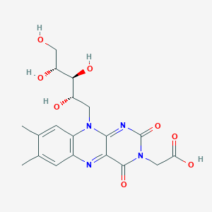 molecular formula C19H22N4O8 B1217732 3-Carboxymethylriboflavin CAS No. 28714-80-9