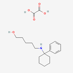 molecular formula C19H29NO5 B1217740 N-(5-Hydroxypentyl)-1-phenylcyclohexylamine CAS No. 77220-89-4