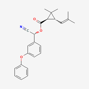 molecular formula C24H25NO3 B1217755 (1R)-trans-(alphaR)-cyphenothrin CAS No. 64312-68-1