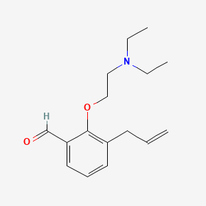 molecular formula C16H23NO2 B1217762 3-Allyl-2-[2-(diethylamino)ethoxy]benzaldehyde CAS No. 93148-15-3