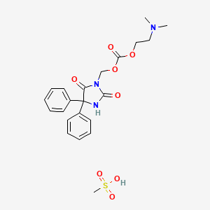 3-(Hydroxymethyl)phenytoin N,N-dimethylaminoethyl carbonate