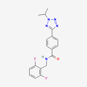 molecular formula C18H17F2N5O B12177713 C18H17F2N5O 
