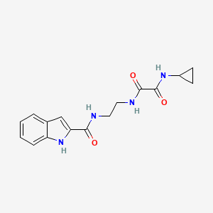 molecular formula C16H18N4O3 B12177807 N-cyclopropyl-N'-{2-[(1H-indol-2-ylcarbonyl)amino]ethyl}ethanediamide 