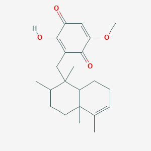 3-[(1,2,4a,5-Tetramethyl-2,3,4,7,8,8a-hexahydronaphthalen-1-yl)methyl]-2-hydroxy-5-methoxycyclohexa-2,5-diene-1,4-dione