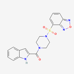 molecular formula C19H17N5O4S B12177875 [4-(2,1,3-benzoxadiazol-4-ylsulfonyl)piperazin-1-yl](1H-indol-2-yl)methanone 