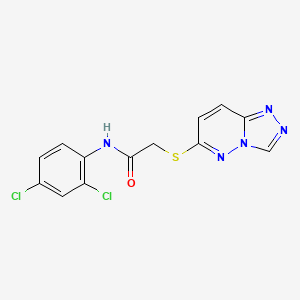 molecular formula C13H9Cl2N5OS B12177879 N-(2,4-dichlorophenyl)-2-([1,2,4]triazolo[4,3-b]pyridazin-6-ylsulfanyl)acetamide 