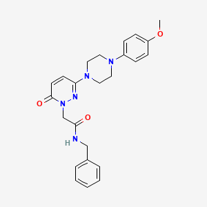 molecular formula C24H27N5O3 B12177929 N-benzyl-2-(3-(4-(4-methoxyphenyl)piperazin-1-yl)-6-oxopyridazin-1(6H)-yl)acetamide 
