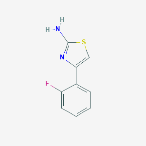 molecular formula C9H7FN2S B121780 4-(2-Fluorophenyl)-1,3-thiazol-2-amine CAS No. 145029-82-9