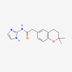 molecular formula C16H19N3O2 B12178011 2-(2,2-dimethyl-3,4-dihydro-2H-chromen-6-yl)-N-(1H-imidazol-2-yl)acetamide 