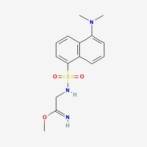 Methyl 2-[[5-(dimethylamino)naphthalen-1-yl]sulfonylamino]ethanimidate