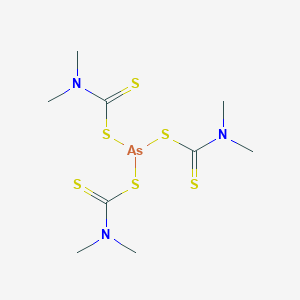 molecular formula C9H18AsN3S6 B121781 Asomate CAS No. 3586-60-5