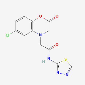 molecular formula C12H9ClN4O3S B12178176 C12H9ClN4O3S 