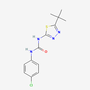 1-(5-Tert-butyl-1,3,4-thiadiazol-2-yl)-3-(4-chlorophenyl)urea