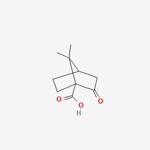 molecular formula C10H14O3 B1217829 7,7-Dimethyl-2-oxobicyclo[2.2.1]heptane-1-carboxylic acid CAS No. 6994-94-1