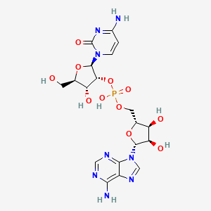 [(2R,3R,4R,5R)-2-(4-amino-2-oxopyrimidin-1-yl)-4-hydroxy-5-(hydroxymethyl)oxolan-3-yl] [(2R,3S,4R,5R)-5-(6-aminopurin-9-yl)-3,4-dihydroxyoxolan-2-yl]methyl hydrogen phosphate
