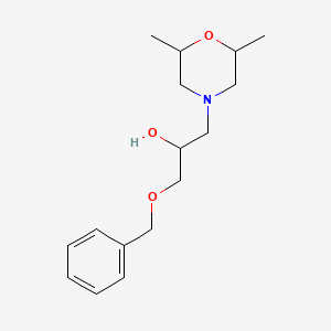 molecular formula C16H25NO3 B12178339 1-(Benzyloxy)-3-(2,6-dimethylmorpholin-4-yl)propan-2-ol 