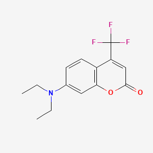 molecular formula C14H14F3NO2 B1217835 2H-1-Benzopyran-2-one, 7-(diethylamino)-4-(trifluoromethyl)- CAS No. 41934-47-8