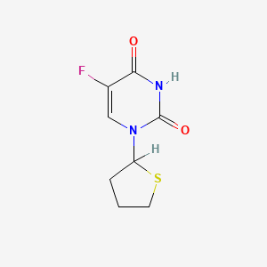 2,4(1H,3H)-Pyrimidinedione, 5-fluoro-1-(tetrahydro-2-thienyl)-