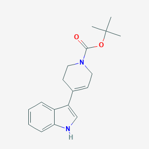 molecular formula C18H22N2O2 B121785 Tert-butyl 4-(1H-indol-3-YL)-5,6-dihydropyridine-1(2H)-carboxylate CAS No. 155302-27-5