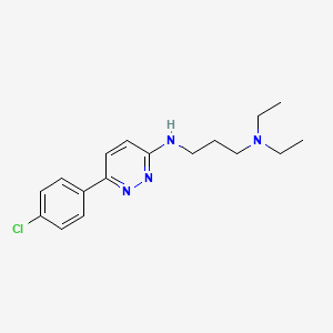 molecular formula C17H23ClN4 B12178507 N'-[6-(4-chlorophenyl)pyridazin-3-yl]-N,N-diethylpropane-1,3-diamine 
