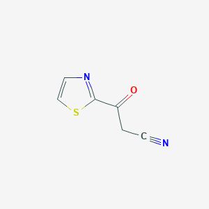 molecular formula C6H4N2OS B121786 3-Oxo-3-(1,3-thiazol-2-yl)propanenitrile CAS No. 314268-27-4
