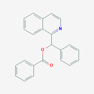 molecular formula C23H17NO2 B12178621 Isoquinolin-1-yl(phenyl)methyl benzoate CAS No. 5468-02-0